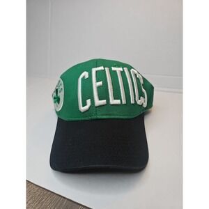 Adidas vintage original logo Boston Celtics NBA  Snap Back Baseball Hat Green/Bk